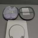 LORELEI Q60 Wireless Bluetooth On-Ear Headphones Lightweight Built-in Micphone, 40 Hours Up Battery Life, Bass Mode, Memory Earmuffs (Purple)