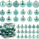 LANGXUN 36pcs Peacock Christmas Tree Decorations Balls, Bolas De Navidad, 2025 Christmas Decor, Indoor Outdoor Shatterproof Christmas Ornaments, Xmars Party Wedding Suppiles