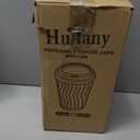 Huifany 16 oz Coffee Cups with Lids 50 Pack, Disposable Coffee Cups with Lids, Insulated To Go Paper Coffee Cup for Hot Cold Drinks