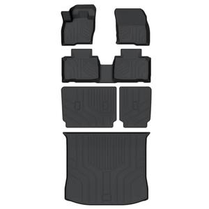 Cartist Floor Mats and Cargo Liner with Backrest Mat Fit for Ford Edge 2015-2025 2026 All Weather Floor Mats for Edge Accessories Heavy Duty