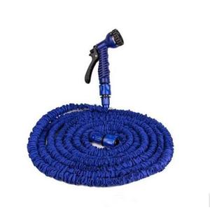 Expandable Garden Hose 150 ft Water Hose with 10 Function Spray Nozzle, Lightweight Flexible Hose with 3/4 Inch Solid Fittings and 4-Layer Latex Core, 150ft Retractable Stretch Hose (Blue)