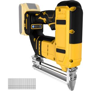 18 Gauge Cordless Brad Nailer for Dewalt 20V MAX Battery, Battery Powered Nail Gun with 1000 Nails, Lightweight Electric Nail Gun for Woodworking, DIY, Framing & Home Improvement