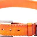 9 x 1.5 "(38mm-40mm) Belt Loop Keeper Leather Loop Keeper Men Belt Buckle Accessories Hand Made Leather (Brown)