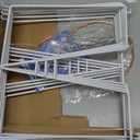 White Wire Shelf Dividers for Closet Organization 8-Pack Sturdy and Easy Set-Up Closet Shelf Dividers with Bonus Rose Gold Hanger 12 inches x 12 inches