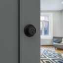 Kwikset 660 Deadbolt Lock, Matte Black Round Exterior Keyed Front Entry Door, Pick Resistant SmartKey Rekey Security, Single Cylinder Dead Bolt
