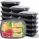 G-BOX Meal Prep Containers with Lids - 28 OZ | 50 Pack | 1 Compartment Food Containers with Lids [Meal Prep, Bento Box, Stackable, Reusable, Dishwasher Safe, Microwave Safe, Freezer Safe]