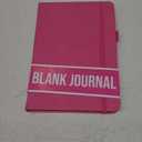 A5 Blank Journal Notebook | Plain 150 pages, 120gsm thick paper, 2 bookmarks, penloop, Acid-Free Paper | Scribbles That Matter Men and women journals for writing, (5.75" x 8.25") | Pink