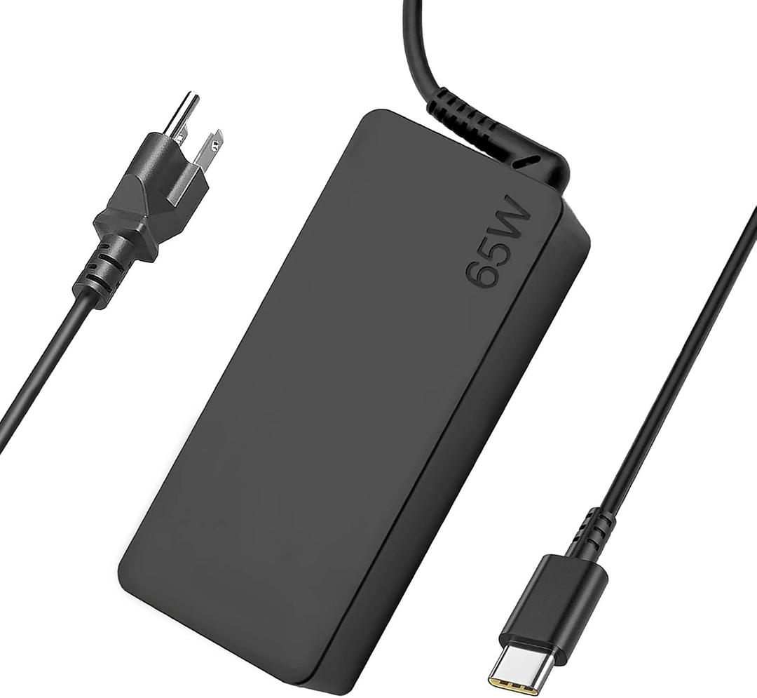 Dzytnsy 65W USB-C Laptop Charger Compatible with Lenovo Thinkpad/Yoga/Thinkbook/Chromebook/IdeaPad Series and for All 65W Type C Devices