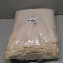 LUSHVIDA 6 Packs Vinyl Tablecloths with Flannel Backing for 8ft Rectangle Folding Table Cloths - Waterproof Plastic Picnic Table Covers with Elastic Corners, 30x96 inch, Ivory