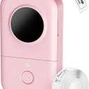 Phomemo Label Maker, D30 Label Maker Machine with Tape, Mini Bluetooth Label Makers, Small Portable Thermal Label Printer, Sticker Maker for Home Kitchen School Classroom Teacher Office Supplies (Pink)