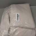 Melodieux Light Pink Semi Sheer Curtains 108 Inches Long for Living Room Bedroom, Extra Long Linen Look Rustic Light Filtering Shiny Sheer Drapes Curtains Rod Pocket, 52" W x 108" L, 2 Panels