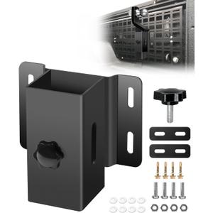 Hitch Holder Truck Bed, 2.5-inch Trailer Hitch Storage Bracket, Holds 200 Pounds, Fit for Molle Panel