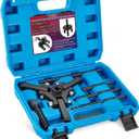 Harmonic Balancer Puller Kit, Adjustable 3-Jaw Pulley Puller for Removing Harmonic Dampers & Balancers, Harmonic Damper Pulley Puller Set Compatible with Chevy GM Chrysler Cadillac Ford More