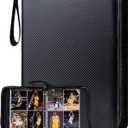 Laoppoc Sports Card Binder - 400 Pocket Double Sided Trading Card Holder, Ideal for Baseball/Football Cards, TCG Yugioh, 50 Removable Pages (4 Pockets Each)