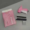 Stitch Gun for Clothes Sewing, Handheld stitchy Quick Clothing Fixer, Sticky Gun for Clothes Quick Stitch Sewing Gun kit Includes 6 Needles and 2000 Fasteners (Pink)