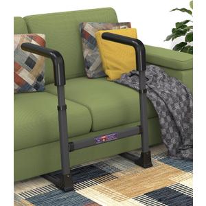 Couch Stand Assist for Elderly, Adjustable Chair Assist for Elderly Sit to Stand, Heavy-Duty Senior Lifting Devices & Standing Aids for Seniors, 400lbs Capacity, Black Carbon Steel