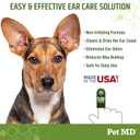 Pet MD Dog Ear Cleaning Wipes – Otic Cleanser for Dogs, Soothing Ear Care with Aloe Vera & Eucalyptus, Finger Wipes, 50 Count