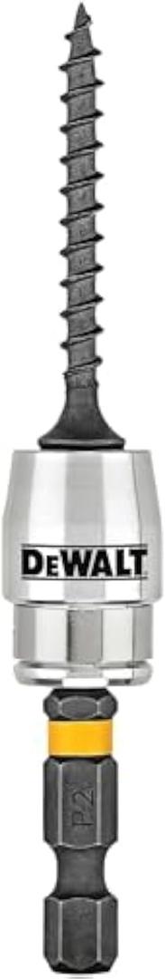 DEWALT FlexTorq Magnetic Bit Holder, Impact Ready, 2-Inch (DWA2SLVIR) (1-Pack, Multi)