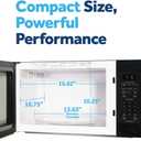 GE GCST16S1WBB Microwave Oven, 1,150-watt 8 Auto Cooking Settings, Child-Lock Technology, Kitchen Essentials for The Countertop, Dorm Room or Apartment, 1.6 Cu. Ft, Black