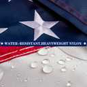American Flag Pole Sleeve 2.5x4 Ft Banner Style-Embroidered Stars,Sewn Stripes,UV Protected,Heavy Duty Durable Nylon USA US Outdoor Indoor Flags (Pole NOT Included)