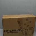 Pet Carrier Airline Approved on Wheels - Two Sided Expandable Cat Soft Carrier for Puppy and Cats Under 26lbs, Rolling Cat Carrier for Airplane, Camping, Outdoor (Pink)