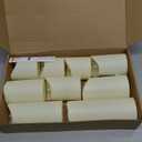 Flameless Candles with Remote, Battery Operated Flickering Flameless Candles, LED Candles with Timer 2/4/6/8H, with Realistic LED Candles Set of 9 (D3 x H 3" 4" 5" 6" 7") (Ivory)