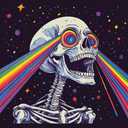 VividMeng Skull Diamond Art Kits for Adults,Rainbow Diamond Painting Kit for Adults,DIY Full Drill Diamond Painting Skull Gem Art and Crafts 13.78x13.78inch (HDP0017-35x35)