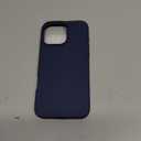 DOMAVER Case for iPhone 16 Pro Max 6.9'' Smooth Liquid Silicone Soft Gel Rubber Microfiber Lining Cushion Cover Shockproof Protective Phone Cases Compatible with iPhone 16 Pro Max- Navy Blue