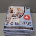 Utopia Bedding Washable Underpads 34" x 36" (Pack of 4), Waterproof Reusable Heavy Absorbency Incontinence Bed Pads for Adults, Kids, Elderly and Pets, Bedwetting Pads for Sofa and Couch (Blue)