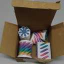 5 Pack Impossible Passthrough Fidget Toy, 3D Printed Impossible Cone, Rainbow Gradient Colors with White Base, 3D Printed Stress-Relief Toys for Adults