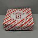 Jorfin 10PACK Christmas Party Favor 10‘’ No-Snap Table Favors with Prize Joke Gifts for Adults Kids Party Supplies Dinner Decorations British English Holiday Sliver Snowflake Pattern