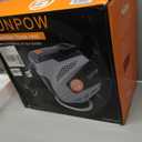 SUNPOW Retractable Garden Hose Reel - 1/2 inch x 85ft Wall Mounted Hose Reel with 3/4 inch Brass Fitting & 10 Function Sprayer Nozzle - Any Length Lock, Auto Rewind System, 180Swivel Bracket- Grey