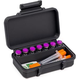 3ml Vial and Syringe Case | for Peptide Vials | Fridge and Freezer Safe for Travel and Fridge Organization