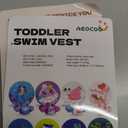 AEOCOO Puddle Float Jumper 20-30-50 Pounds, Toddler Swim Vest for 1-3-5 Years Old, Pool Floats with Swimming Arm Floaties Swim Jacket & Water Wings for Kids Swimmies, Boys, Girls, Niños