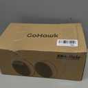 GoHawk Motorcycle Bluetooth Speakers with LED Ring, 4" Waterproof Motorcycle Stereo System, Built-in Amplifier Audio Music Player w/USB AUX for Harley ATV Scooter 4-Wheeler, AN4-Halo Chrome