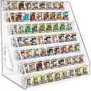 Clear Display Shelf for Funko Bitty Pop! Mini Collectible Toys Display Shelf Compactable with Doorables-7 Layers