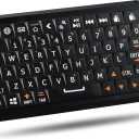 Mini Keyboard with Dual-mode 2.4G/Bluetooth Wireless Keyboard, Ultra-Slim and Portable,Air Mouse Gestures,RGB Backlit,Compatible with Smart TVs/PCs/Tablets/Phones (iOS/Android/Win/Mac) (Update)