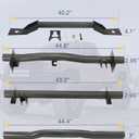 Mountainpeak 4PCS Front and Rear Fuel Tank Support Crossmember, Upper Shock Mount Crossmember, Rear Spare Tire Support Crossmember Kit Fit for 1999-2006 Chevy Silverado GMC Sierra 1500 2500