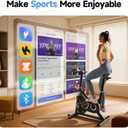 YPOO Exercise Bike, Adjustable Magnetic Resistance Stationary Bikes for Home Cardio with Exclusive App, Indoor Bike with 330lbs Weight Capacity Comfortable Seat, Tablet Mount and Fitness Courses
