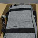 CAB55 2 Ball Bowling Bag with 4 Wheels, Double Bowling Ball Bag with Separate Shoe Compartment, (Up To US Men Size 16), and Multiple Multifunctional Accessory Pockets (Gray)