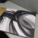 Abstract Canvas Wall Art for Office Bedroom Black and White Wall Decor, 40"L x 20"W