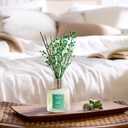 Airkeep Reed Diffuser Set,3.38 fl oz (100 ml) - Pure Gardenia Oil Diffusers with 8 Reed Sticks, Home Fragrance Reed Diffuser for Bathroom Shelf Decor