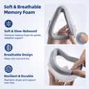 2-Pack Replacement Cushion for AirTouch F20, Memory Foam Cushion Compatible with Original F20 Frame, Reliable Seal & Perfect Fit, Covers Nose and Mouth, Large