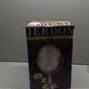 JERDON Lighted Makeup Mirror with 10X-1X Magnification & 15X Spot Mirror - Nickel Finish - Model HL9510NL