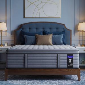 California King Mattress 12 Inch, Hotel Luxury Hybrid Cal King Mattress In A Box, Extra Enhanced Support, Relieve Back & Waist Pain, Cooling, Fiberglass-Free, CertiPUR-US, 365-Night Trial, Medium Firm