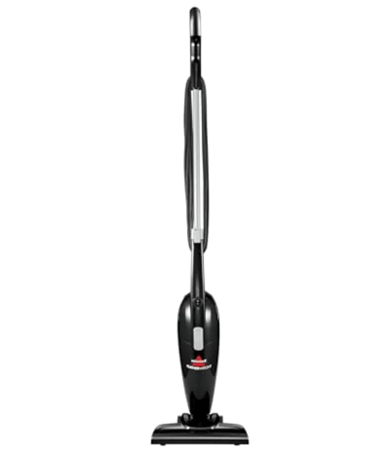 Bissell 2033M Featherweight Stick Lightweight Bagless Vacuum and Electric Broom with Crevice Tool for Hard Floors and Carpets, Black