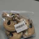 Dog Shoes for Hot Summer Pavement, Dog Shoes for Medium Dogs, Waterproof Dog Boots & Paw Protectors, Non-Slip Dog Rain Booties, Easy Clean Sandals for Beach Brown Size 5 (#5(width 1.969 inch) for 31-38 lbs)