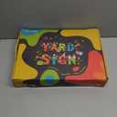 Happy Birthday Yard Sign with Stakes, Customizable Age Birthday Sign with 32.8 ft Colorful LED Lights, 20 Number Stickers & 20 Balloons, Versatile Indoor/Outdoor Decorations for Parties, Lawn & Garden