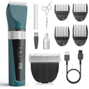 oneisall Cat Clippers for Matted Hair, 5-Speed Quiet Cat Grooming kit, Cordless Pet Shaver for Long Hair,Waterproof Pet Hair Trimmer, Pet Clippers for Cats(Green)
