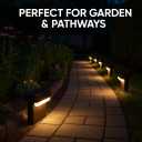 Solar Deck Lights Outdoor 16 Pack, Peel And Stick Deck Railing Lights, Long-lasting & Durable Waterproof For Outdoor Stairs, Step, Fence, Yard, Balcony, Patio, Railing, Garden & Pathway, (Warm White)